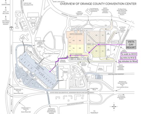 Area Plan of Orange County Convention Center